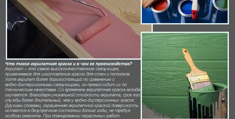 Акрилатні фарби по дереву: види, вибір, нанесення та поради