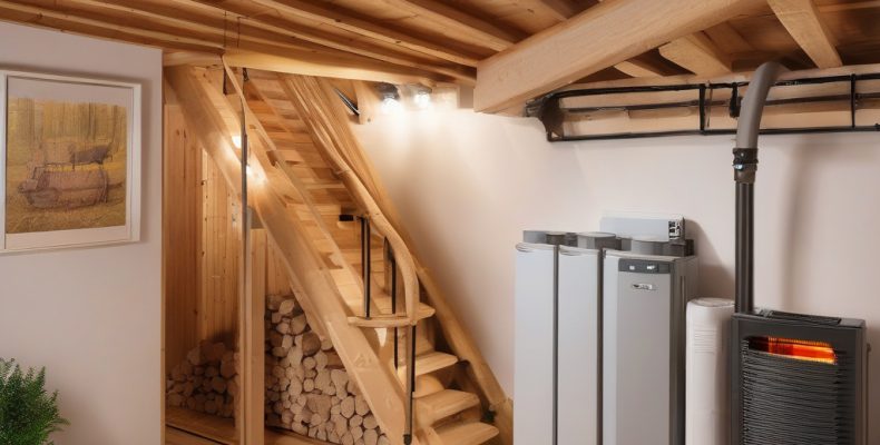 Спосіб монтажу твердопаливного котла в котельному приміщенні