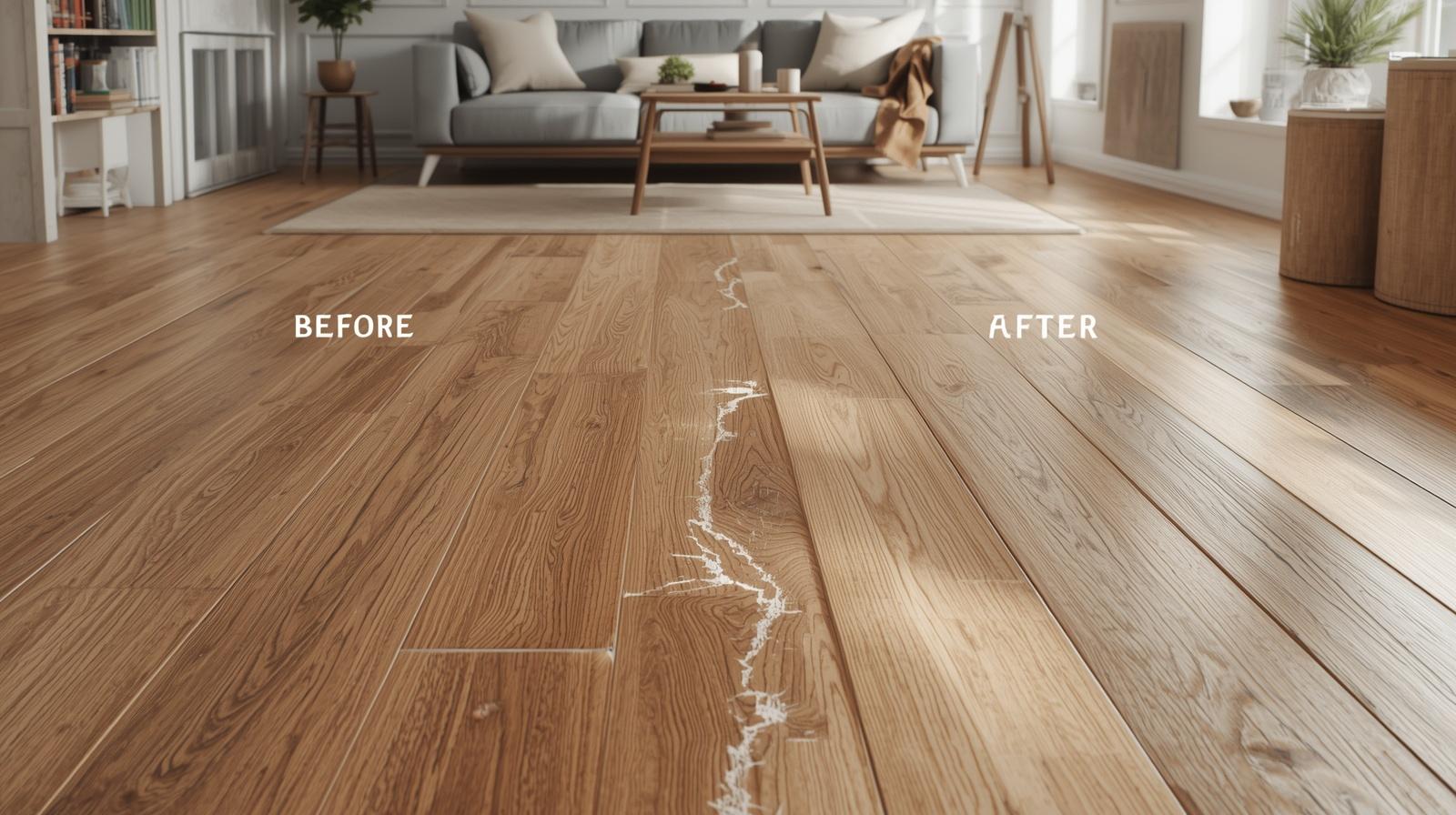 Відреставрований ламінат в інтер'єрі